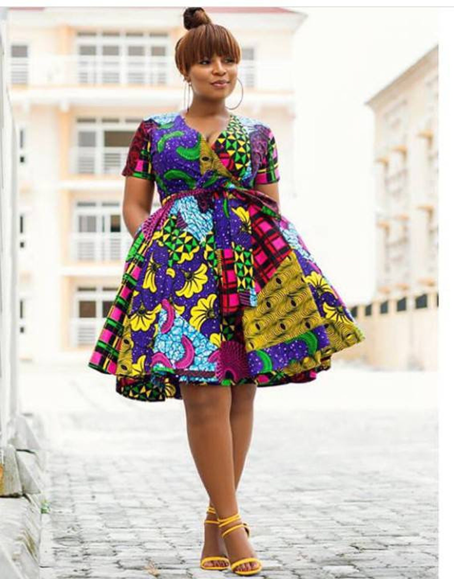 Adunni Ankara Midi Dress
