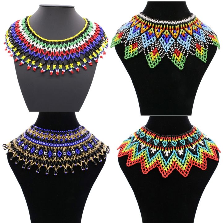 Afua Beaded Statement Necklace view 1