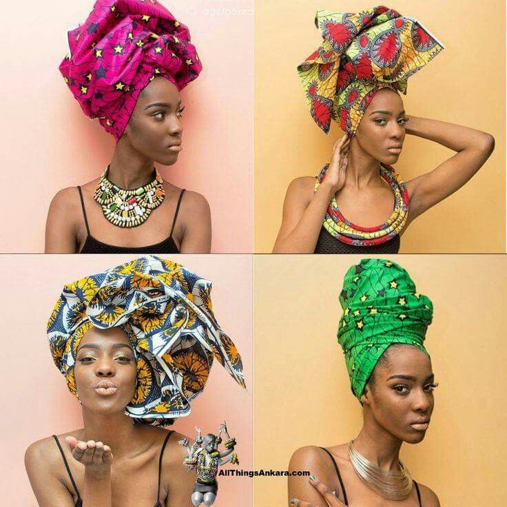 Amaka Ankara Hoop Earrings view 1