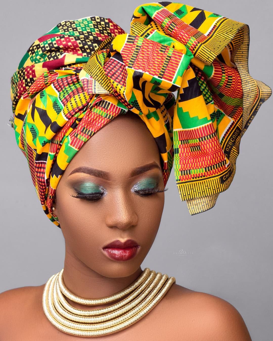 Chinwe Ankara Shoulder Wrap view 1