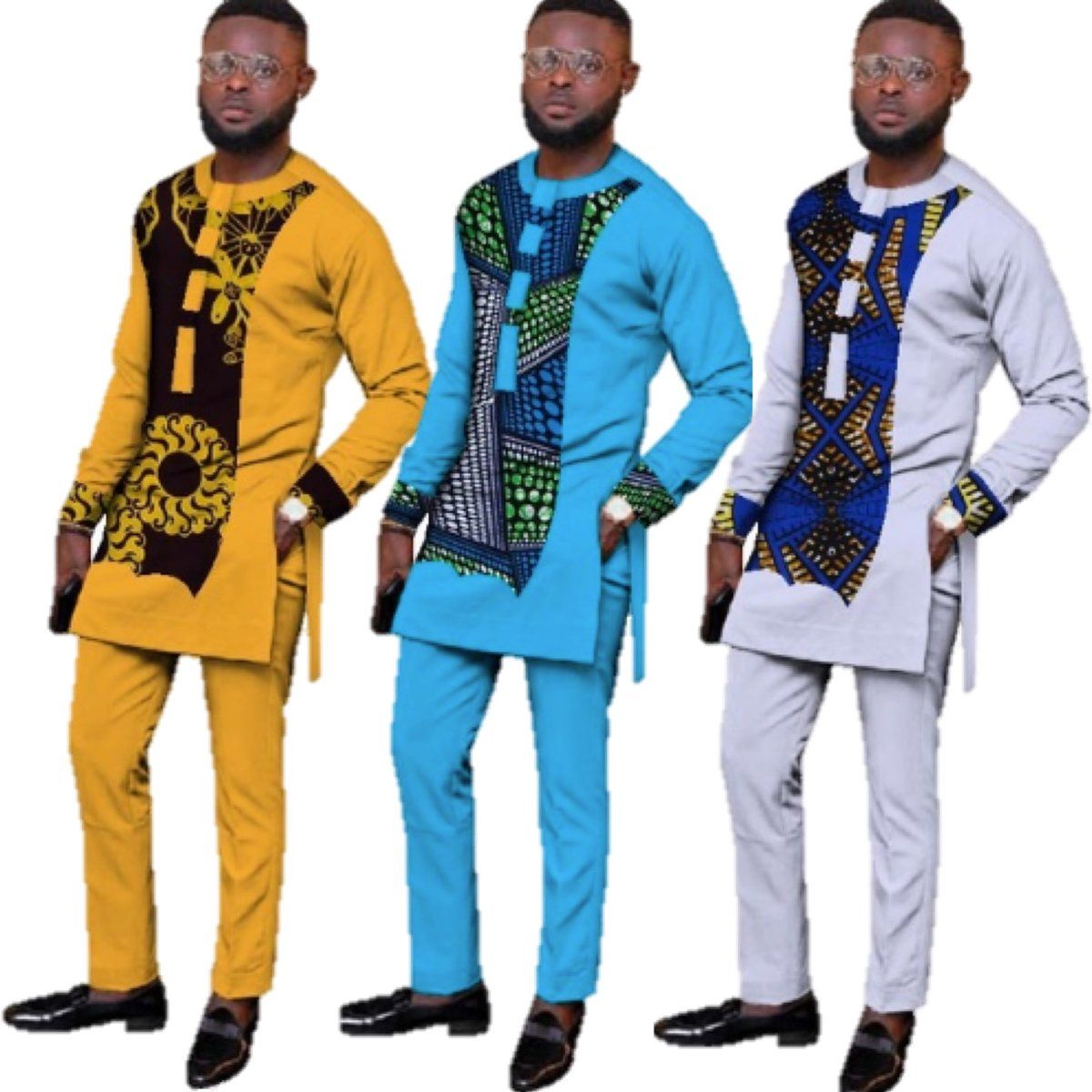Emeka Kaftan Top & Trouser Set view 1