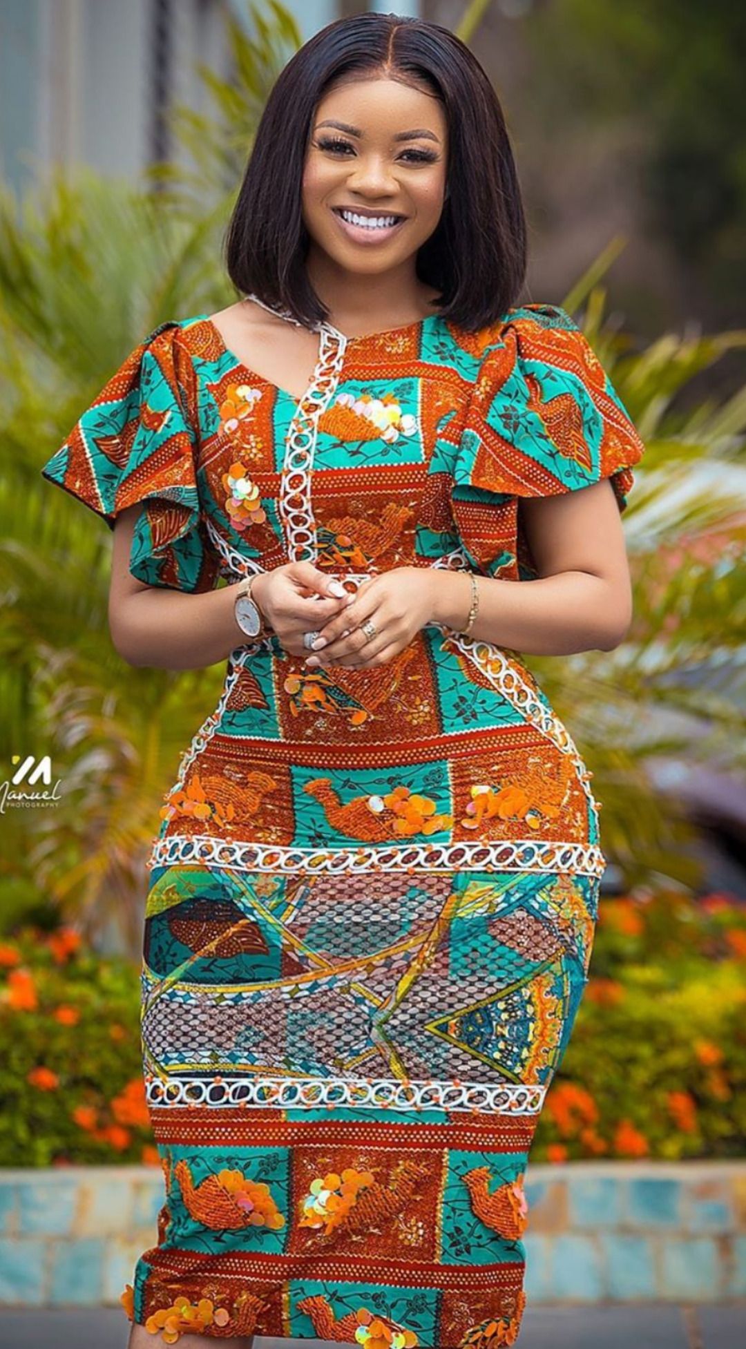 Nkechi African Print Blazer Set view 1