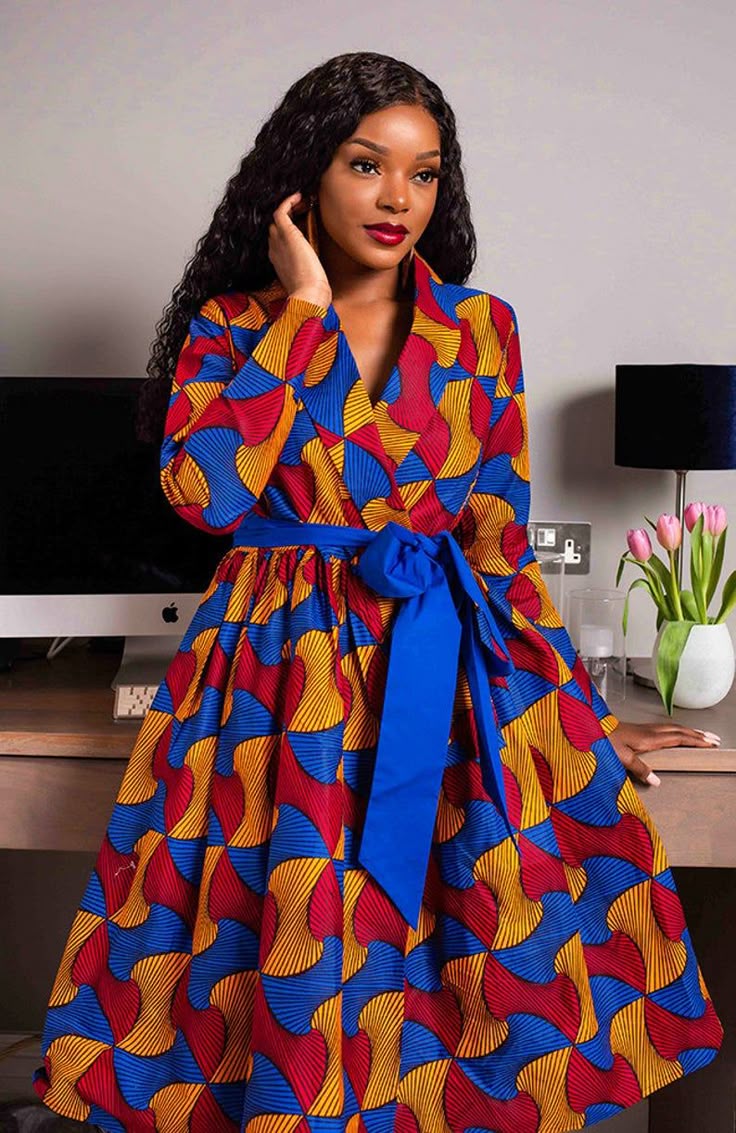Nkechi African Print Blazer Set